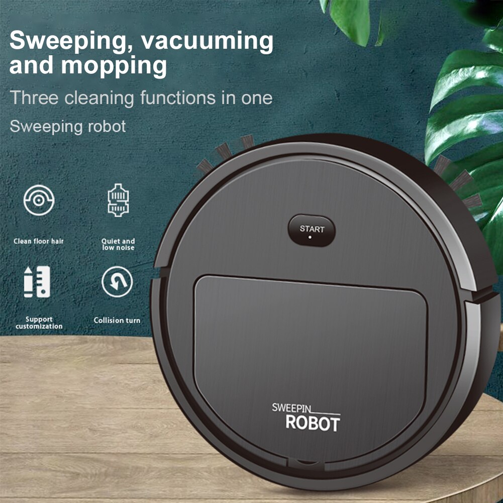 Smart Robot Vacuum Cleaner Automatic Vacuum Cleaners Auto Robot Cleaner Strong Suction Quiet Mini Cleaning Robot