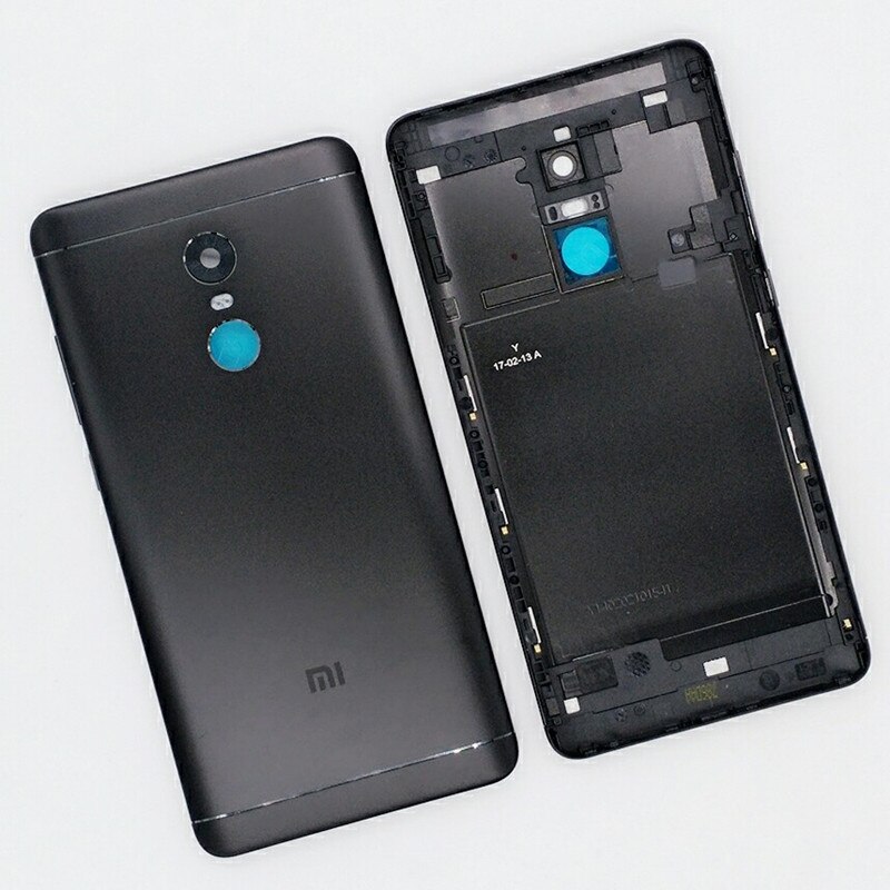 pour Xiaomi Redmi Note 4X32 GB (Snapdragon 625) pièces de rechange couvercle de batterie arrière + boutons latéraux + remplacement de l'objectif Flash de l'appareil photo