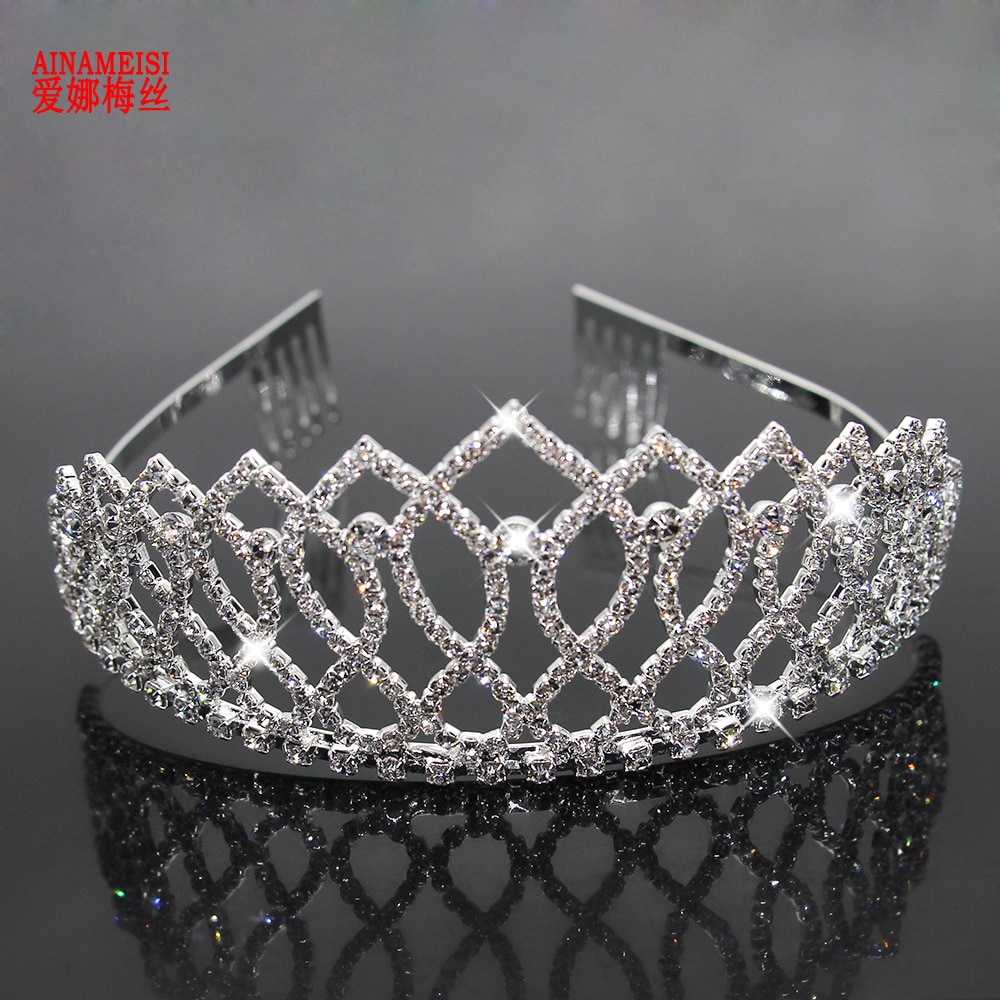 AINAMEISI nouveaux diadèmes et couronnes accessoires de cheveux de mariage princesse mariée couronne strass diadème cheveux bijoux