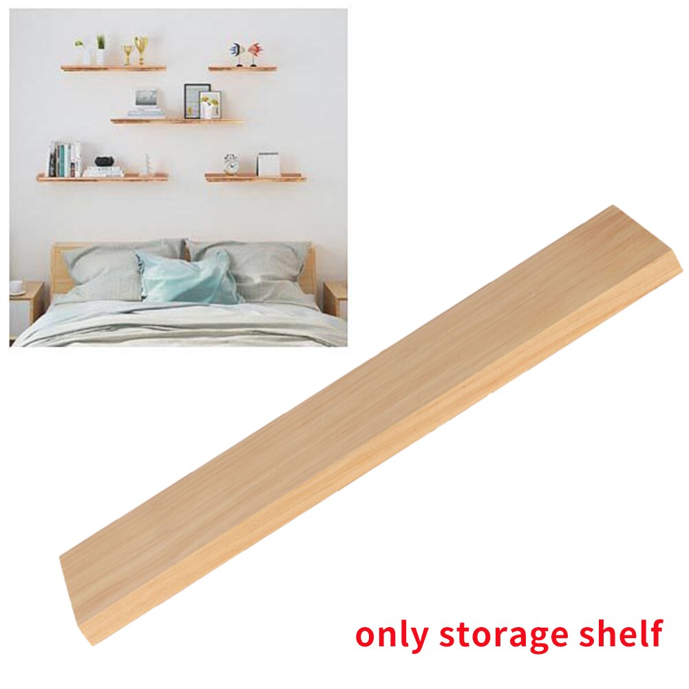 1PC Wall Shelf Holders Organizer Living Room Craft Decorative Bracket Floating Bathroom Home Office Storage Rack Wood Board