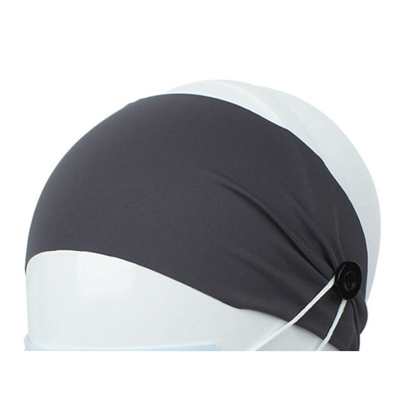 Knop Hoofdband Voor Verpleegkundigen Vrouwen Mannen Yoga Sport Workout Tulband Tie Dye Hoofd Wrap Elastische Haarband