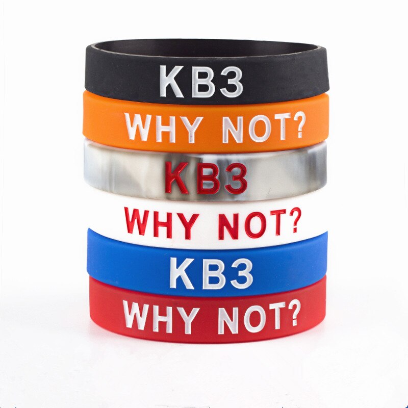 1Pc KB3 Waarom Niet Siliconen Armband Mannen Liefhebbers Sportief Westbrook NO.0 Dezelfde Stijl Basketbal Polsbandjes Retail SH299