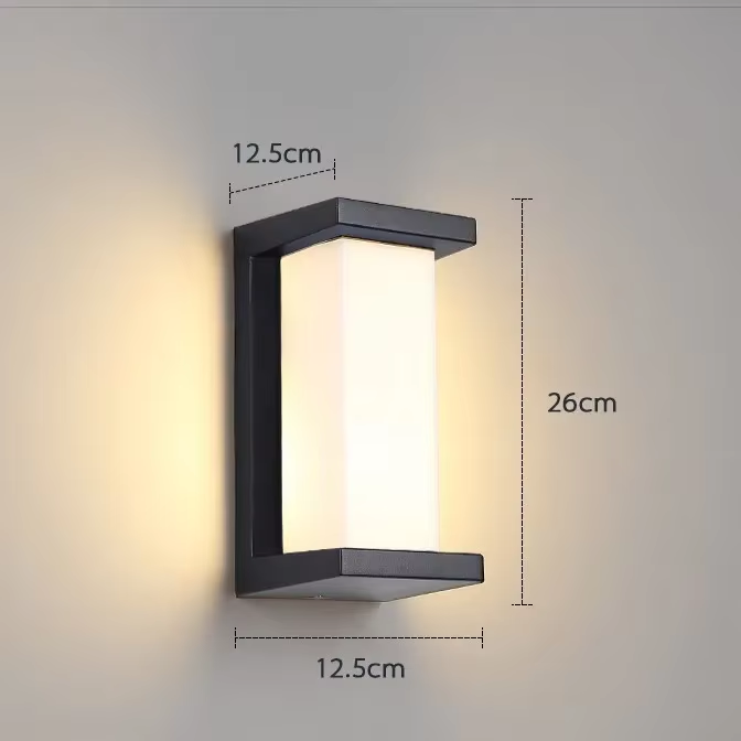 Led udendørs lys vandtæt  ip65 bevægelsessensor lys led udendørs væglampe udendørs belysning  ac85-265v udendørs væglamper: Lysegrøn / Foranderlig / 4w