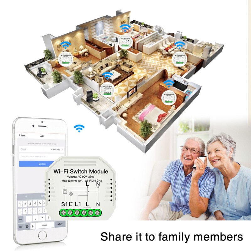 Tuya Smart Leven 1/2 Manier Wifi Smart Switch Module Afstandsbediening Voice Control Werkt Met Alexa Google Thuis smart Home