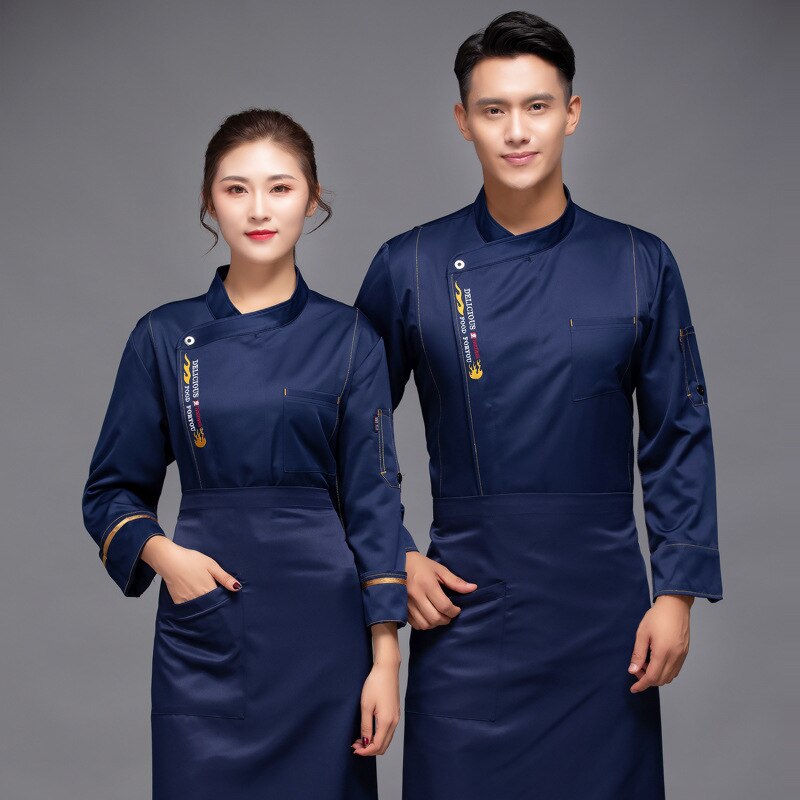 Chef Uniform Long-sleeved Qiu Dong Outfit Hotel Baking Cake Shop West Overalls Summer Bakers Dessert Teacher