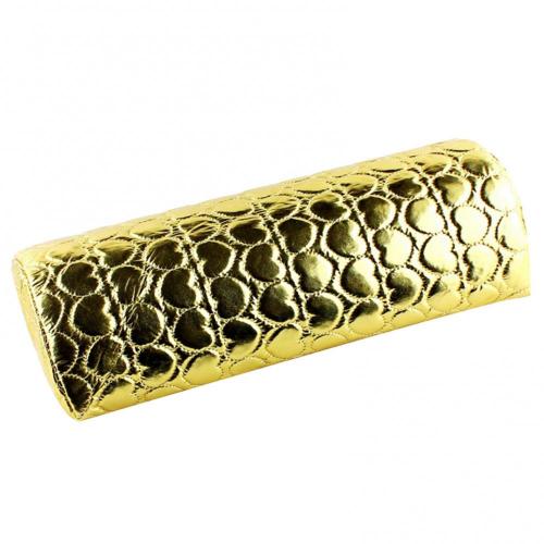 Nail Art Pillow Hand Holder Cushion Arm Rest Support Soft Leather Hand Pillow Rest Manicure Equipment Nail Art Stand: Golden