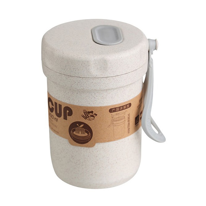 300ml Soup Box Sealed Leakproof Kids Lunchbox Eco-Friendly Round Food Container Meal Prep Bento Box Microwavable Lunch Box