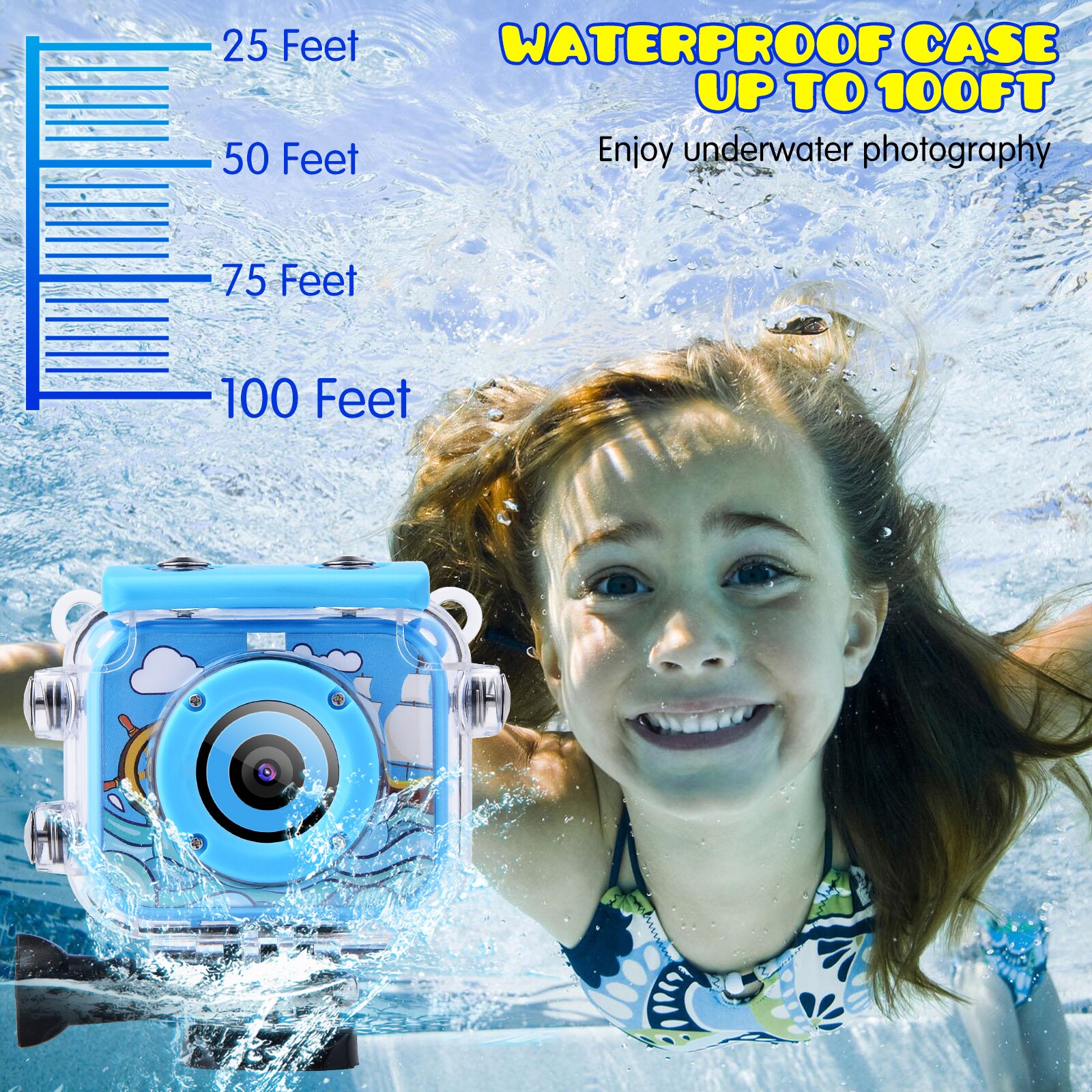 Kids Camera Cam 2.0 "Lcd Hd Digitale Camera Sport Waterdichte Kinderen Kids Best 1080P Video Camera Camcorder fotografica