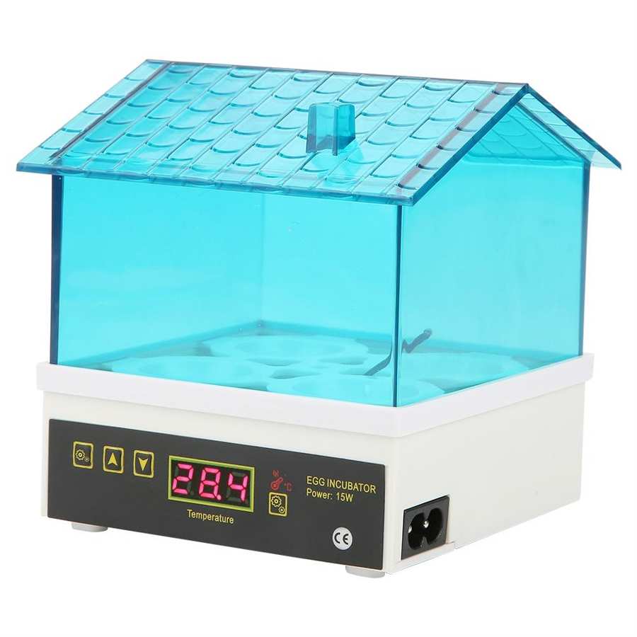 Digital Temperature Small Brooder 4 Mini Hatchery Egg Incubator Hatcher for Chicken Duck Bird Pigeon Quail