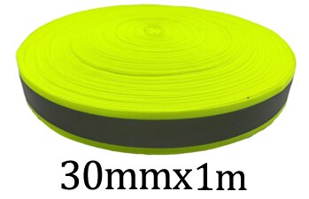 Tela reflectante de advertencia con cinta brillante para ropa: 30mmx1m