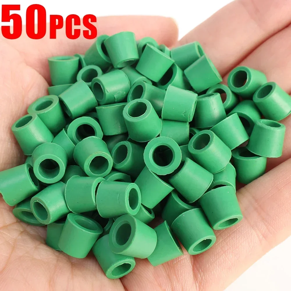 200-50PCS Rubber Gasket Air Conditioning 1/4'' Charging Hose Valve Gasket Manifold Repair Seal Kit Replacement Car Accessories: Orange
