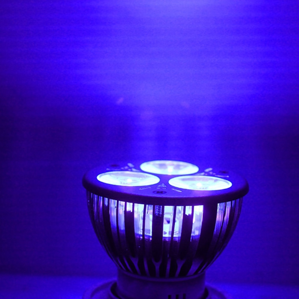 Krachtige ultraviolette lamp 3w 85-265v/12v e27/gu10/mr16 uv ultraviolette led-lamp paars licht lage warmte 1w led-lampen buizen