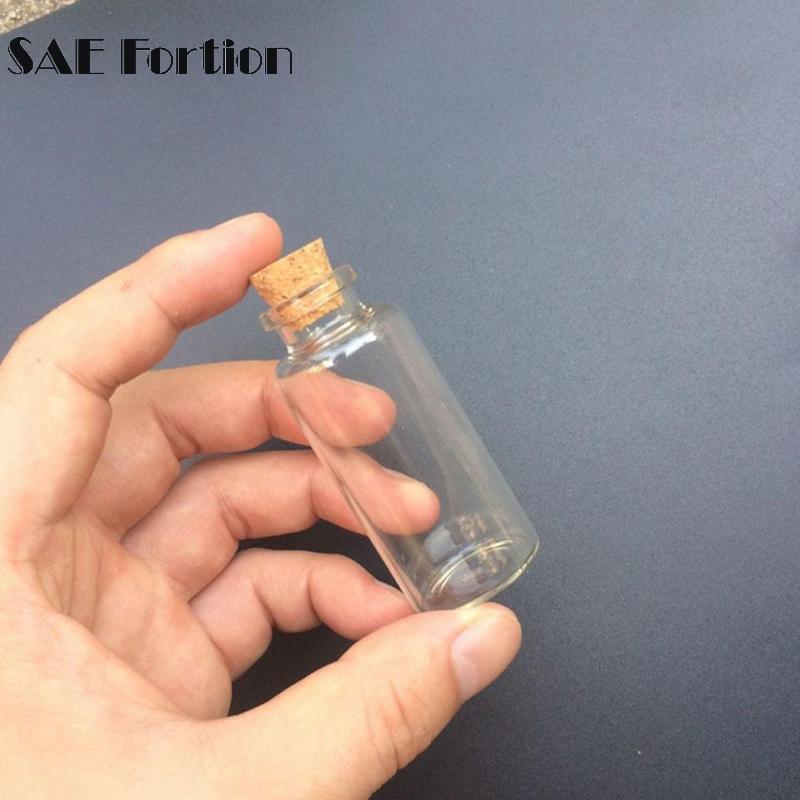 10pcs/lot Mini Small Tiny Clear Cork Stopper Glass Bottles Vials Decoration Kit Mini Glass Bottles With Corks