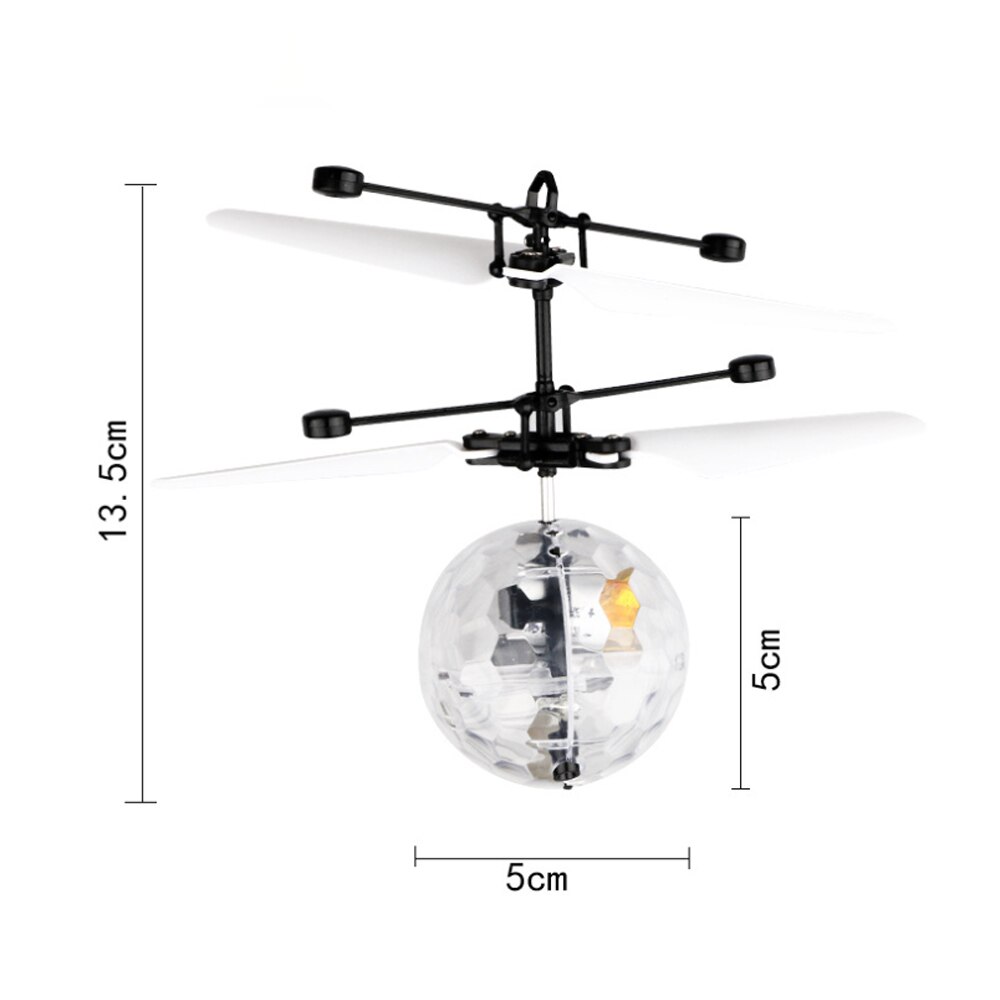 Sensor de detección de aviones, colorida bola voladora brillante, iluminación LED integrada para niños adolescentes, juguetes eléctricos para niños,