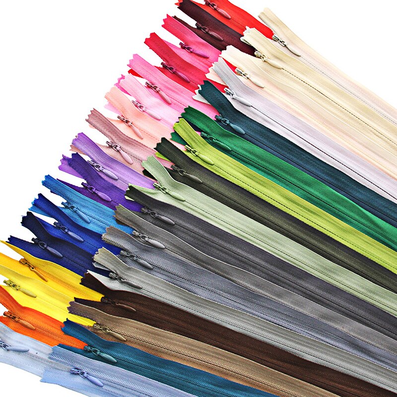 10 stk hvid sort 15cm lange usynlige lynlåse diy nylon spole lynlås til beklædningssyning håndværk tøj tilbehør