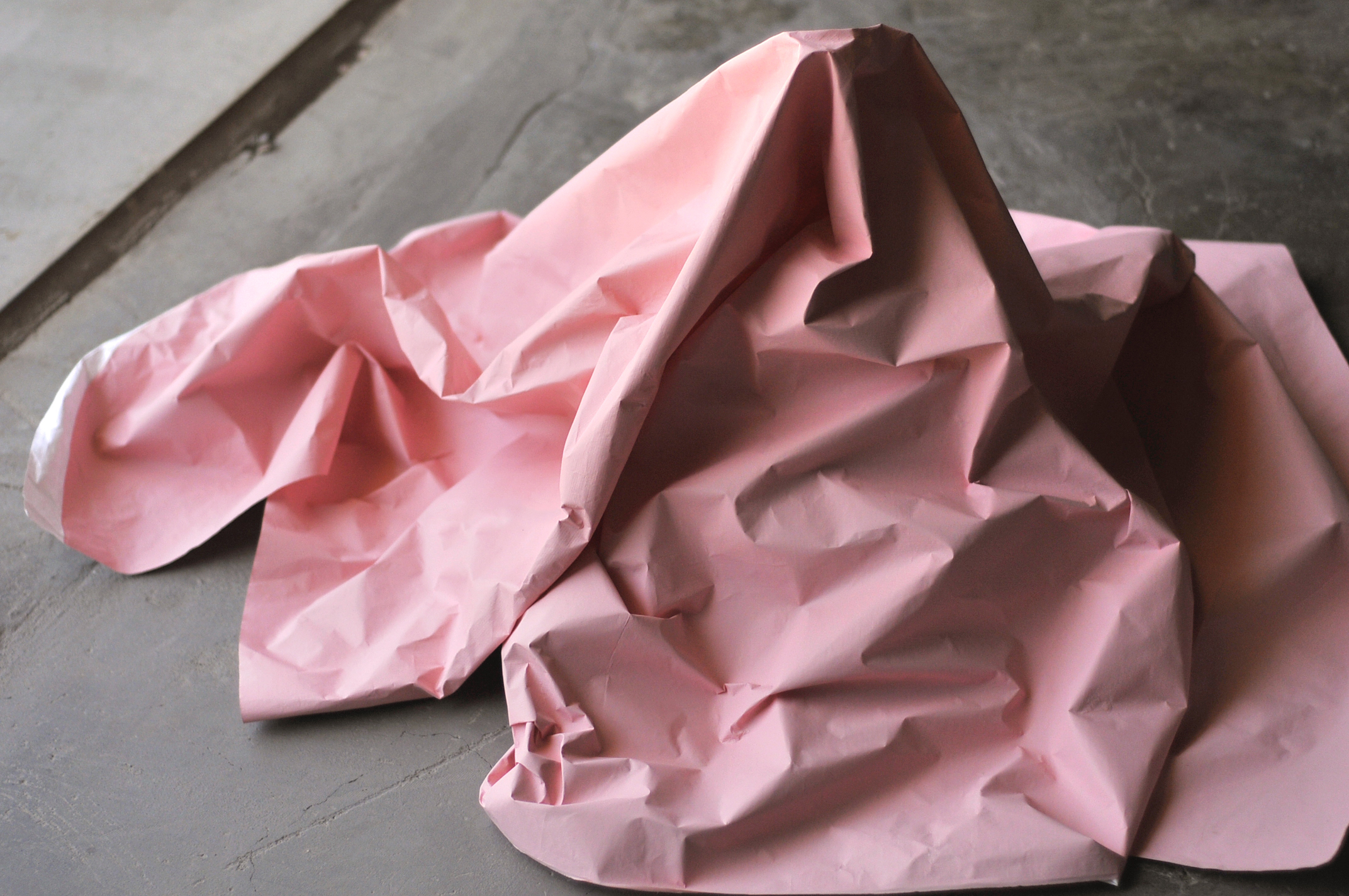 Rivefast mat lyserød vaskbar papirklud 145cm bredde teknologisk importeret stof  ss008