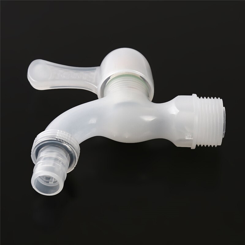 Una pieza, grifo de plástico ABS de 20mm de diámetro, sello roscado, anillo de goma, grifo para lavadora, grifo sencillo, suministros para el hogar
