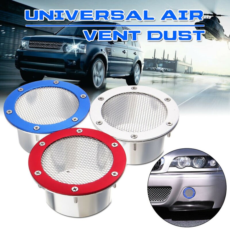 Car Inlet Air Duct Racing Grille Bumper Vent Universal Metal