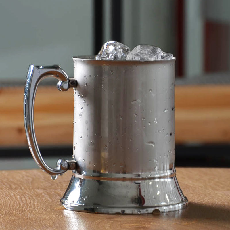 Flame Cocktail cups Stainless steel beer mug handle large mug ice flame cocktail stainless steel cup