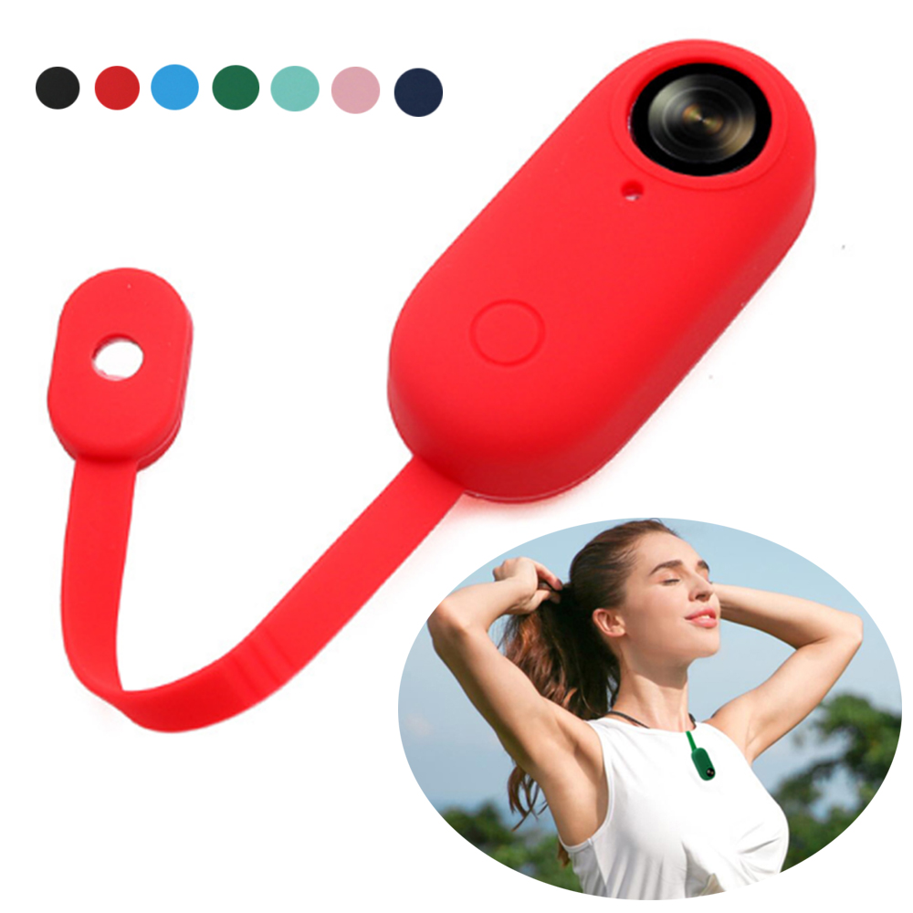 JINSERTA-funda protectora de silicona para cámara Insta360 GO, antiarañazos, funda protectora antipolvo con correa para cámara Insta360 Go