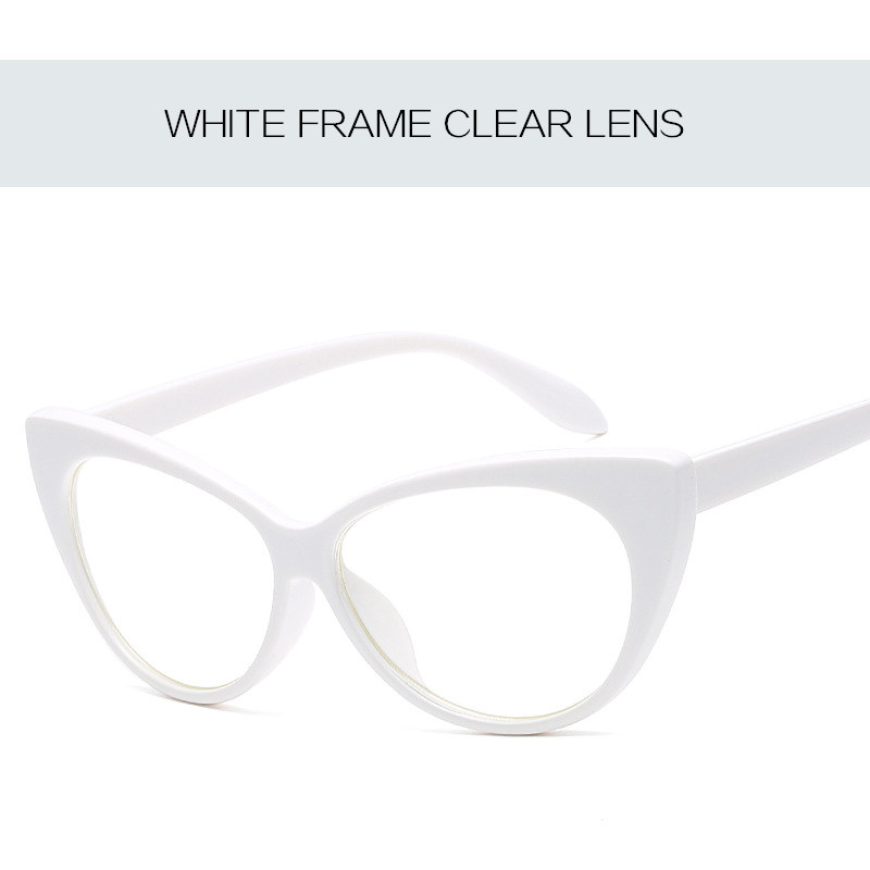 Imwete Classic Cat Eye Sunglasses Women Retro Sun Glasses Clear Lens Glasses Frame Katie Holmes Eyeglasses Curve Female