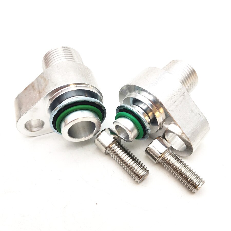 LS Swap AC Compressor Adapter Fittings for Denso 10S17F 10S20F Billet Aluminum