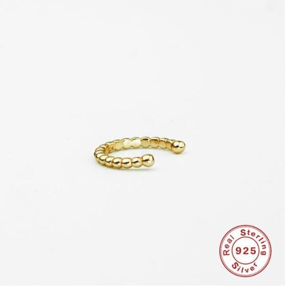 シンプルなearcuff上品なジルコンクリップ女性のためのイヤリング 925 スターリングシルバー耳カフジュエリーpendientes mujer A30: 3