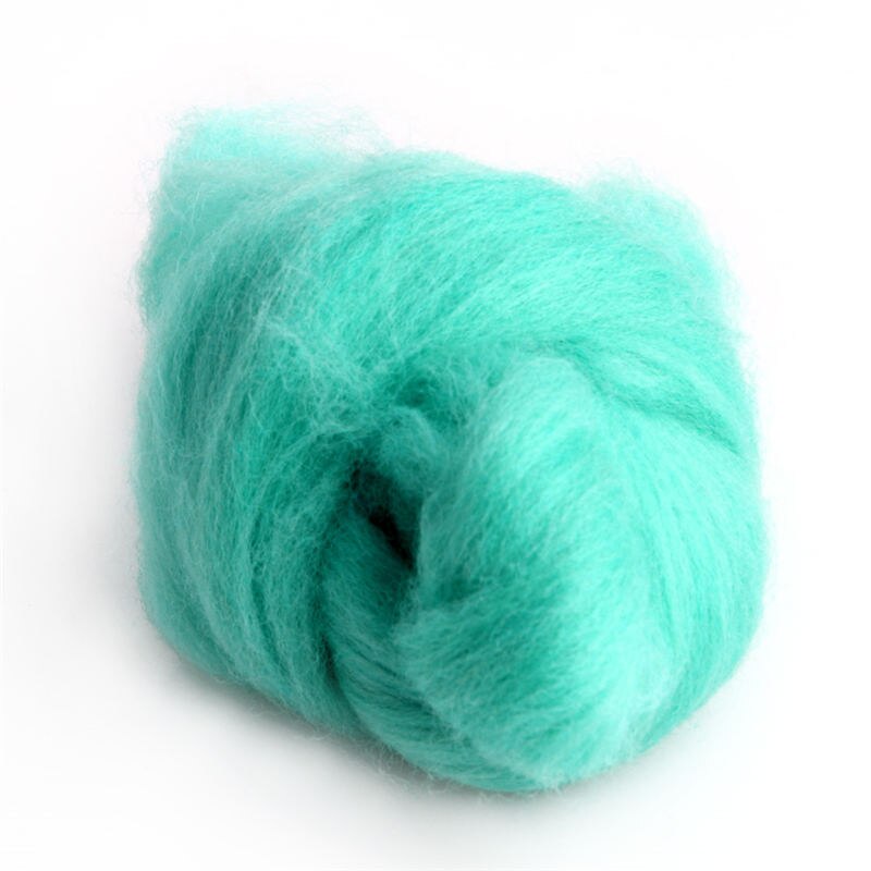 Mode Wol Corriedale Needlefelting Top Zwervende Geverfd Spinning Nat Vilten Fiber: GR