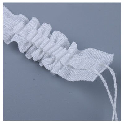 2-line Drawstring Pleated Tape 2.5cm Width For Korean hook lifting hook Tape Cotton Blended DIY Curtains Accessories CA028 #2: 27 meter