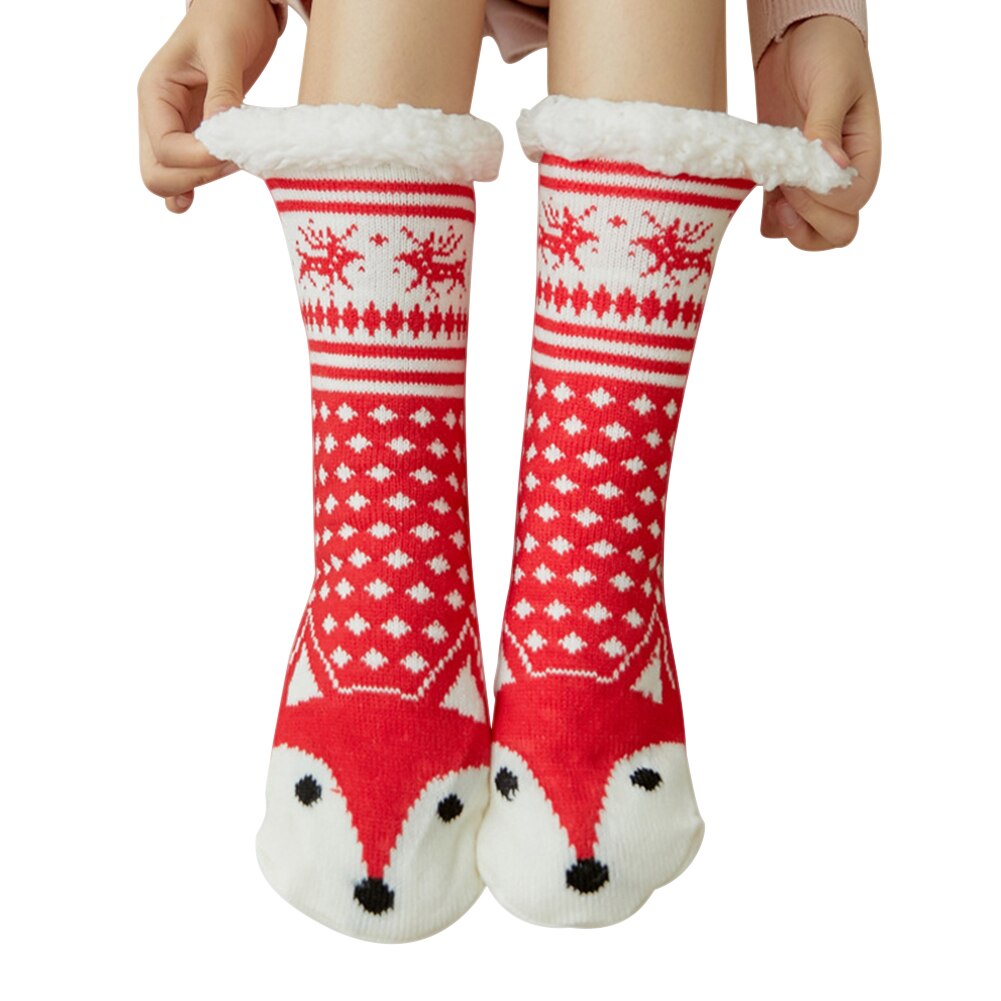Kvinder ekstra varm fleece indendørs sokker varme fødder strækbare til vinterhjem jul smr 88