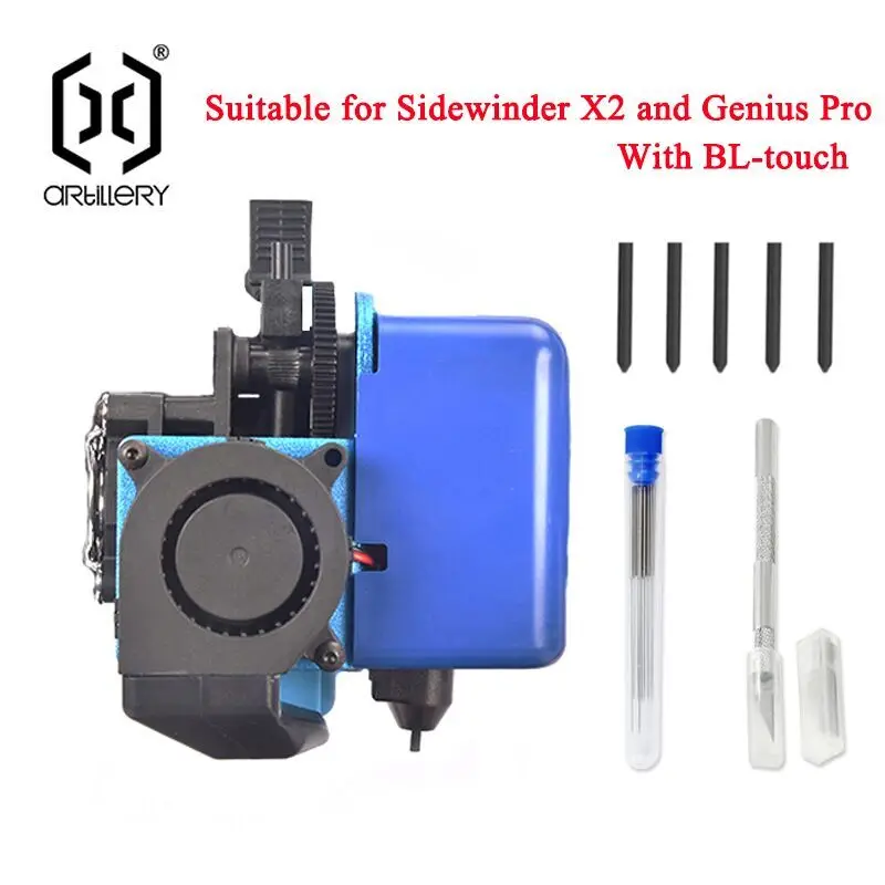 Artillery sidewinder  x2 och genius pro extruder kit, automatisk utjämning