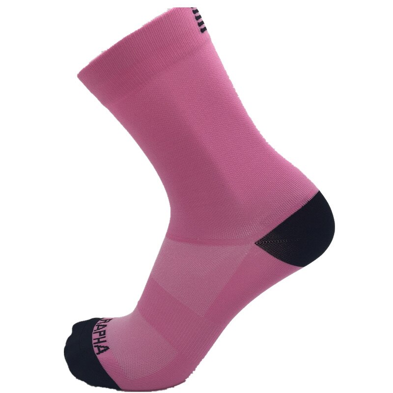 Cycling Riding Sport Socks Women Men Outdoor Hiking Basketball Socks Breathable Compression socks: Pink / EU 36-39