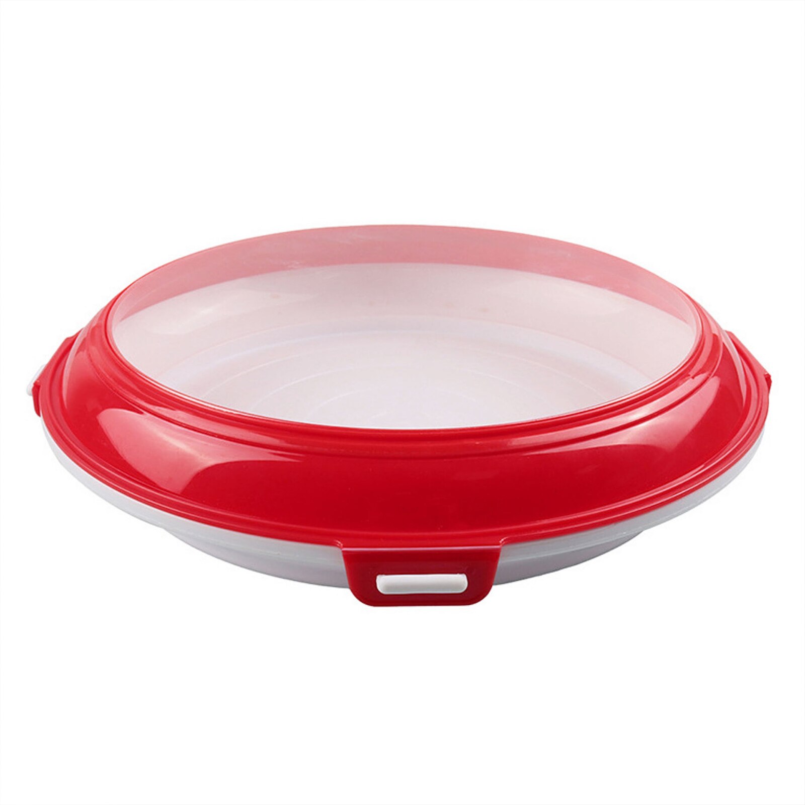 Food Preservation Tray Stackable Food Fresh Tray Magic Elastic Fresh Tray Reusable Food Storage Container: D-Red
