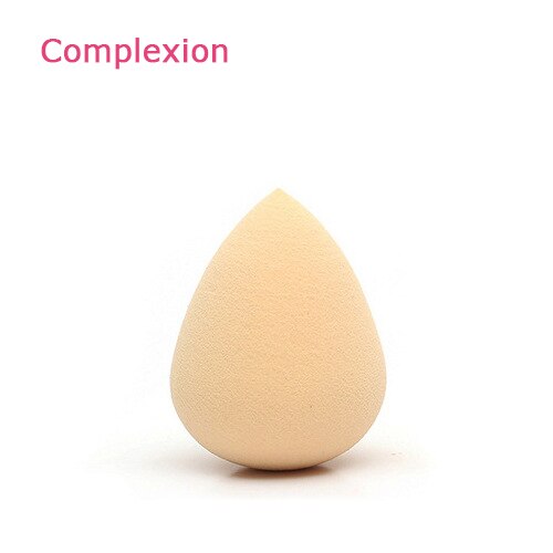1 st microjoy foundation svamp ansikts makeup svamp kosmetisk puff skönhet kalebass puder puff make up svamp för ansikte: Droppfärg