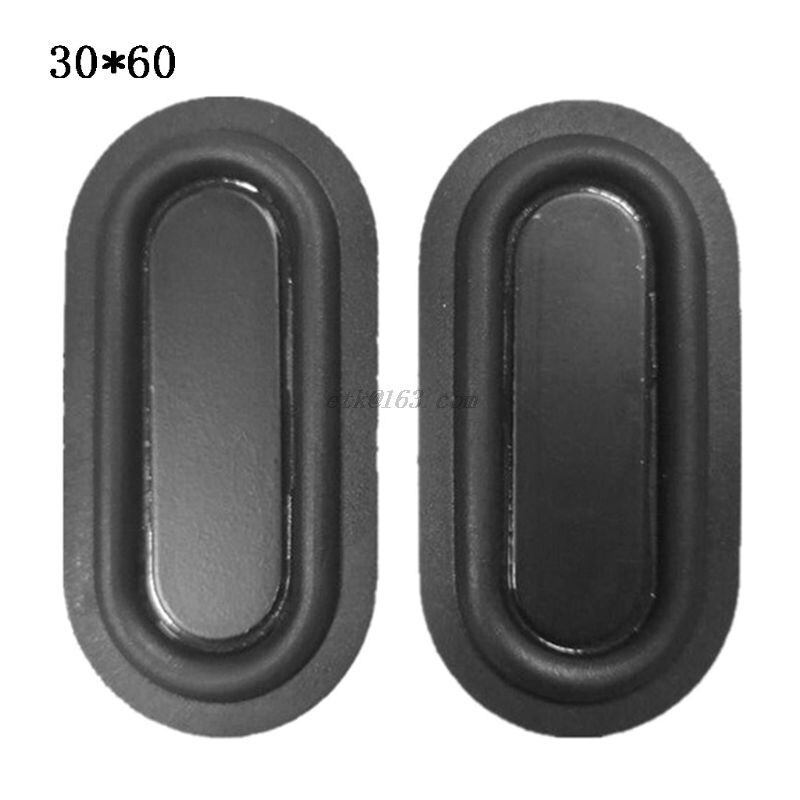 2PCS Owalne Płyty Wibracyjne Guma - Pasywne Radiatory: C