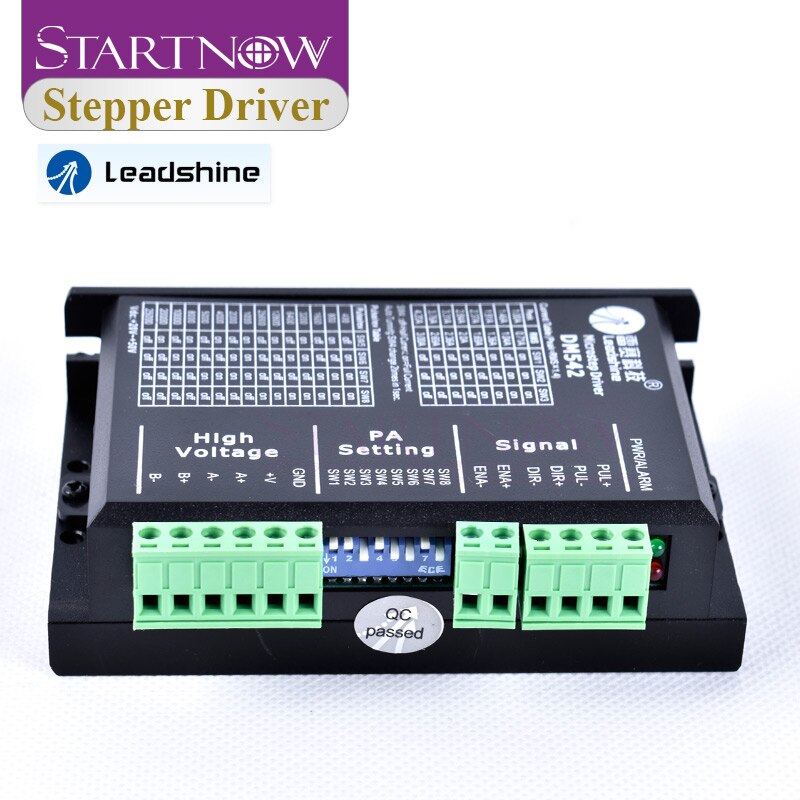 Startnow DM542 Analog Stepper Motor Driver 2 Phase 20-50VDC Max 4.2A Digital Leadshine Driver For CO2 Cutting Machine