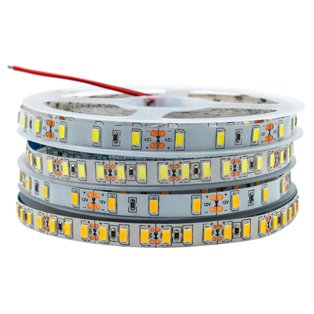 5M 12V 5630 Led Strip Licht 5730 Smd Warm 3000K 6500K Koud Natuur Wit 4000K Rood Groen Blauw Flexibele Tape 60Leds/M 120Leds/M