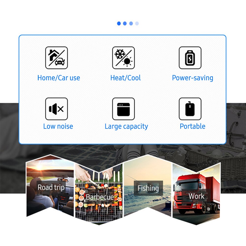 12V Car Refrigerator 7.5L Mini Portable Car Fridge &amp; Warmer for Road Travel Camping Freezer Cooler Portable Mini Refrigerators