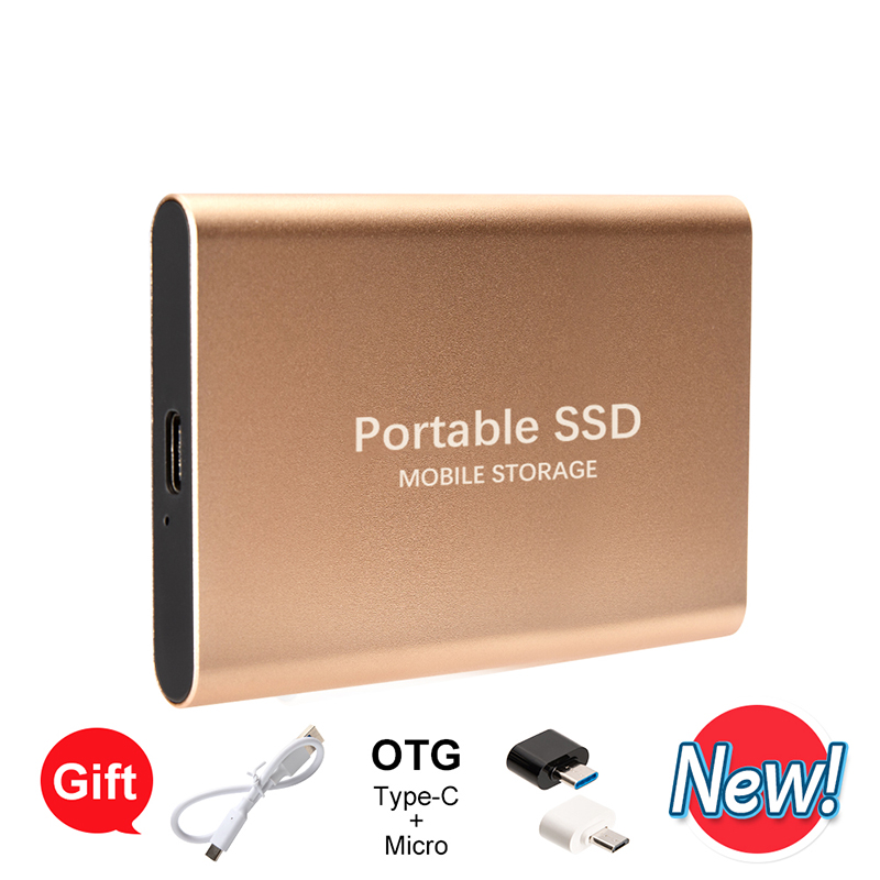 Bærbar ssd 1tb 2tb 4tb 16tb ekstern harddisk høj originalt drev til pc bærbare computere mac telefoner hurtig hastighed holdbar: Lyseblå / Bundt 7
