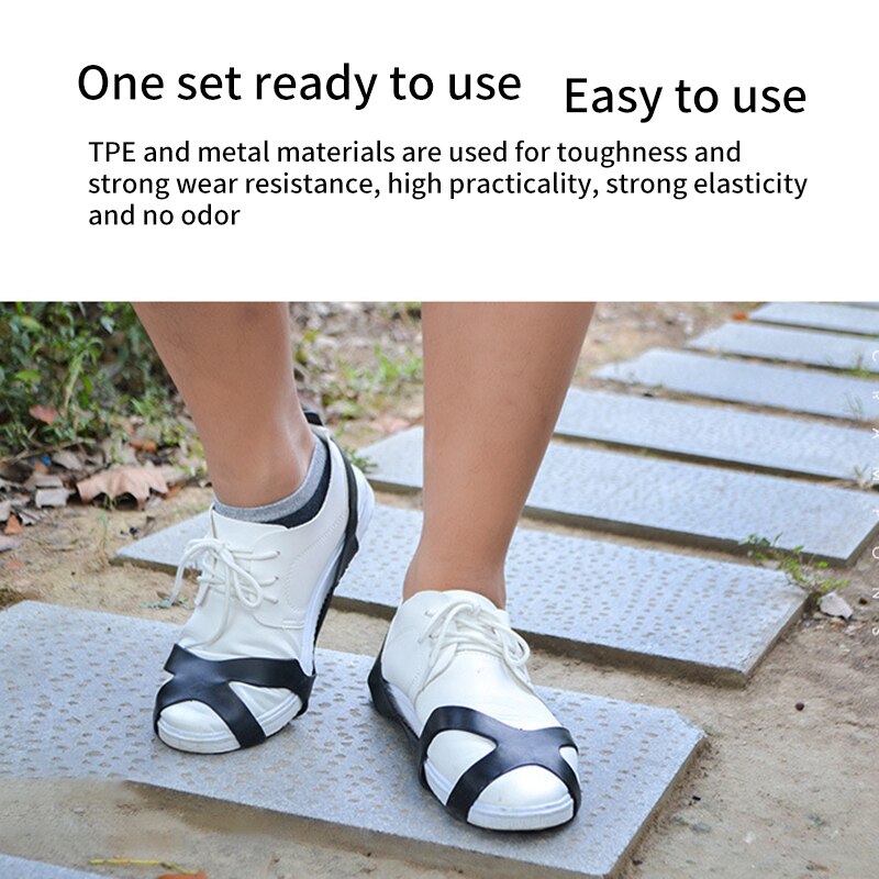 Grips Cleats Over Shoes Covers Crampons Shoes Cover Spikes Universal Ice Climbing Camping Snow Shoe Spiked Grips Cleats