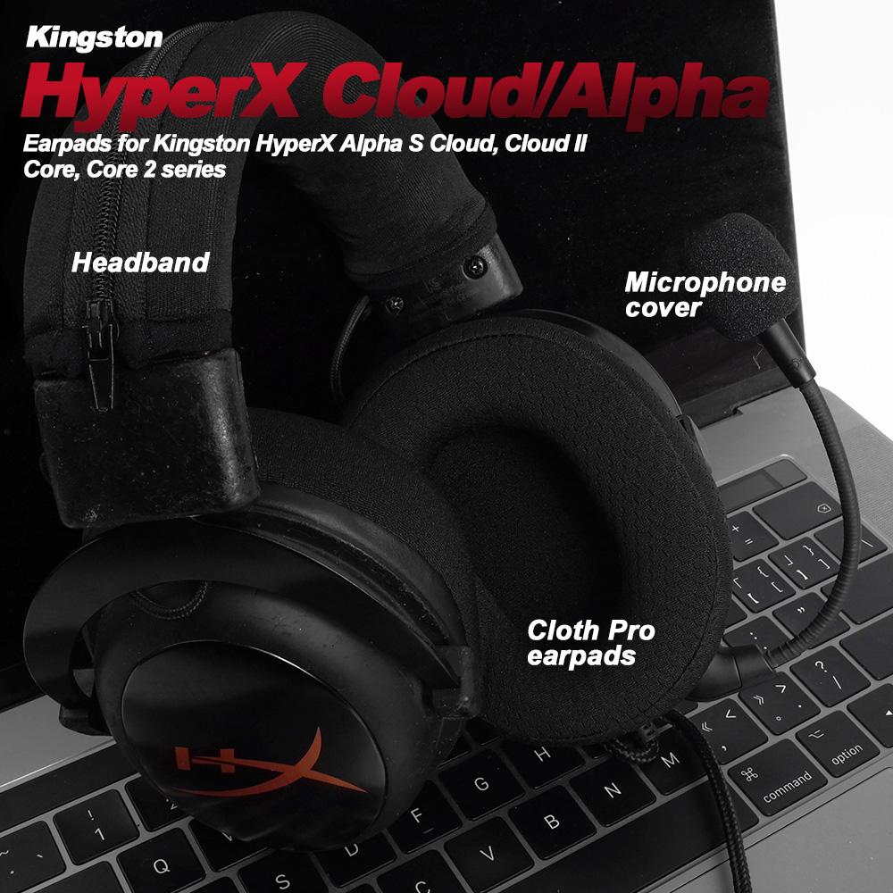 Ersatz-Ohrpolster aus Schaumstoff für HyperX Wolke 123 Alpha, II, III, Stachel, Silber-, Ader, X, S, Profi Kopfhörer, Erinnerung-Schaum-Ohrpolster, Protein
