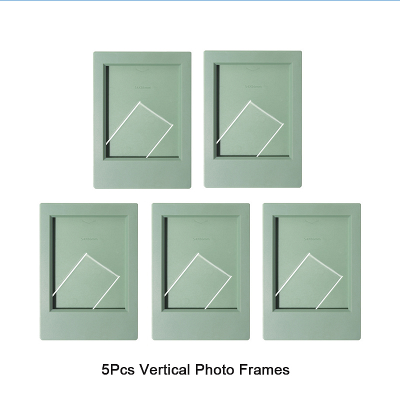 3-- tommers klassisk vertikal fotoramme til fujifilm instax mini 12 film mini link 3/ liplay /11/9/8/40/ evo umiddelbar fotokameraramme: Brun