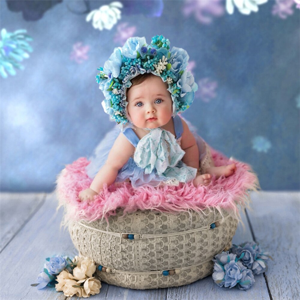 Pudcoco Baby Kopfschmuck Blume Bunte Blume Headwear Kranz Girlande Fotografie Zubehör Requisiten für Mädchen Blumen Haarband