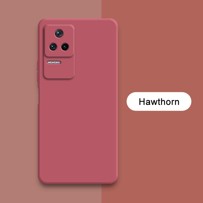 Coque arrière carrée originale en Silicone liquide pour Xiaomi POCO F4 GT 5G, étui de protection souple pour appareil photo, mignon, sac Funda: Microfibre / Argent