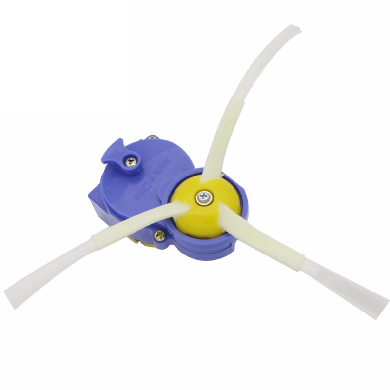 Motor de cepillo de rueda mejorado para irobot Roomba 500, 600, 700, 800, 560, 570, 650, 780, 880 y, pieza de robot aspirador 1 * Cepillo Lateral + 1 *: Azul