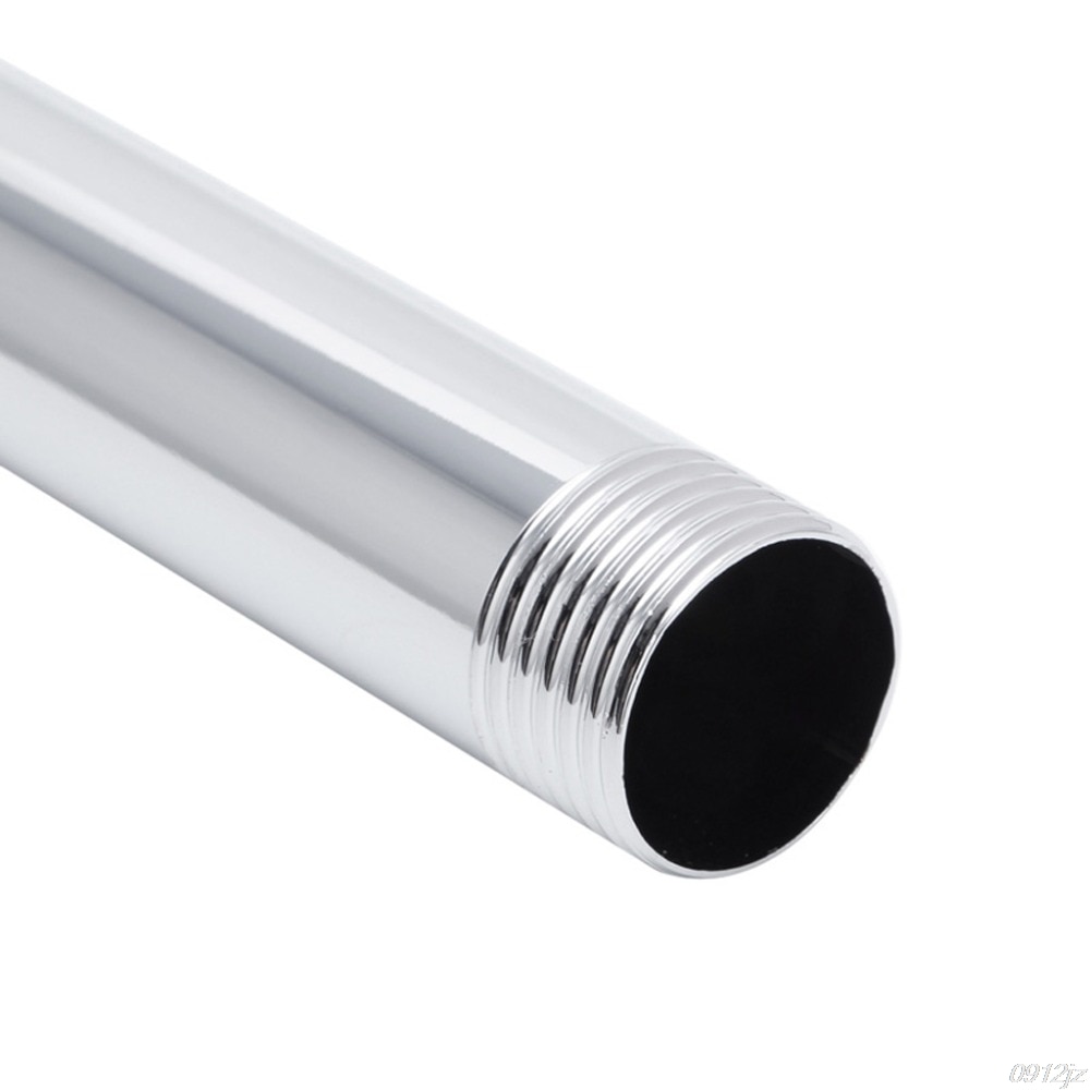 Soporte de brazo de cabezal de ducha de lluvia, tubo montado en la pared de acero inoxidable, rosca G1/2, accesorio de baño C90A,