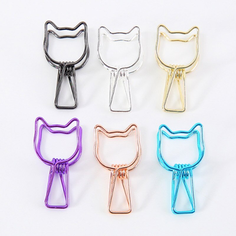 Lot De 42 Pinces à Livres Dorées - Clips Métalliques Pour Organiser Documents, Bureau, École