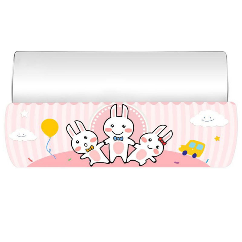 Air Conditioner Wind Deflector Baffle Wind Shield Adjustable Air Guide Cover For home office airco Deflector Cover Wind Baffle: Bunny