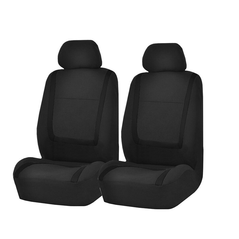 Universal- Auto Sitzbezüge einstellen Airbag Stoff passen Meisten Marken Fahrzeug Innen Zubehör Sitzbezüge Auto Auto Sitz Schutz: 2 Sitze Schwarz