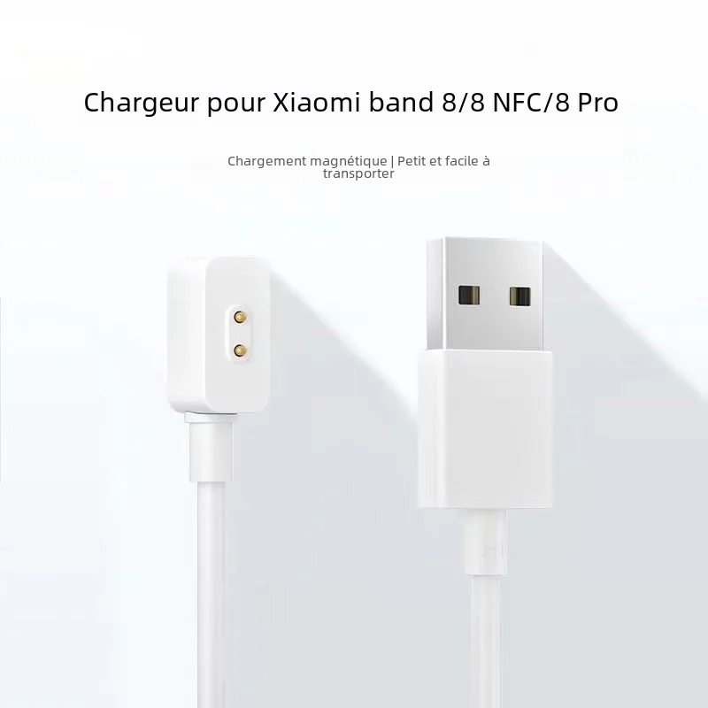 Cable de carga Universal M8 para Xiaomi Smart Mi Band 8 Pro, cargador magnético con base USB, NFC, Watch Redmi 3, 2, Active Lite, Redmi Band2